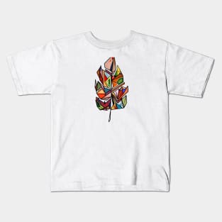 Colorful feather leaf Kids T-Shirt